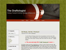 Tablet Screenshot of draftologist.com